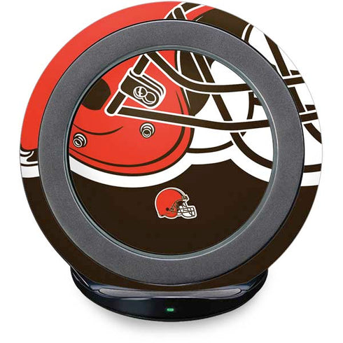 NFL Cleveland Browns Large Logo Fast Charge Wireless Charging Stand Skin